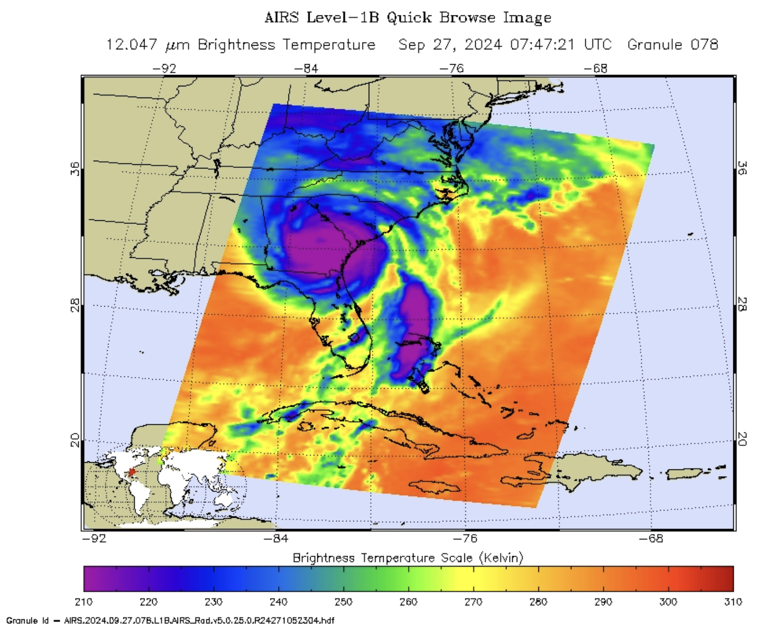 AIRS-brightness-temp-hurricane